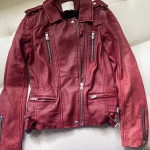 IRO RED LEATHER JACKET